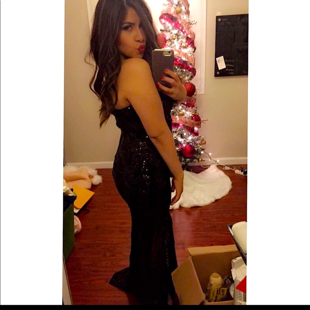 Prom sequence gown
